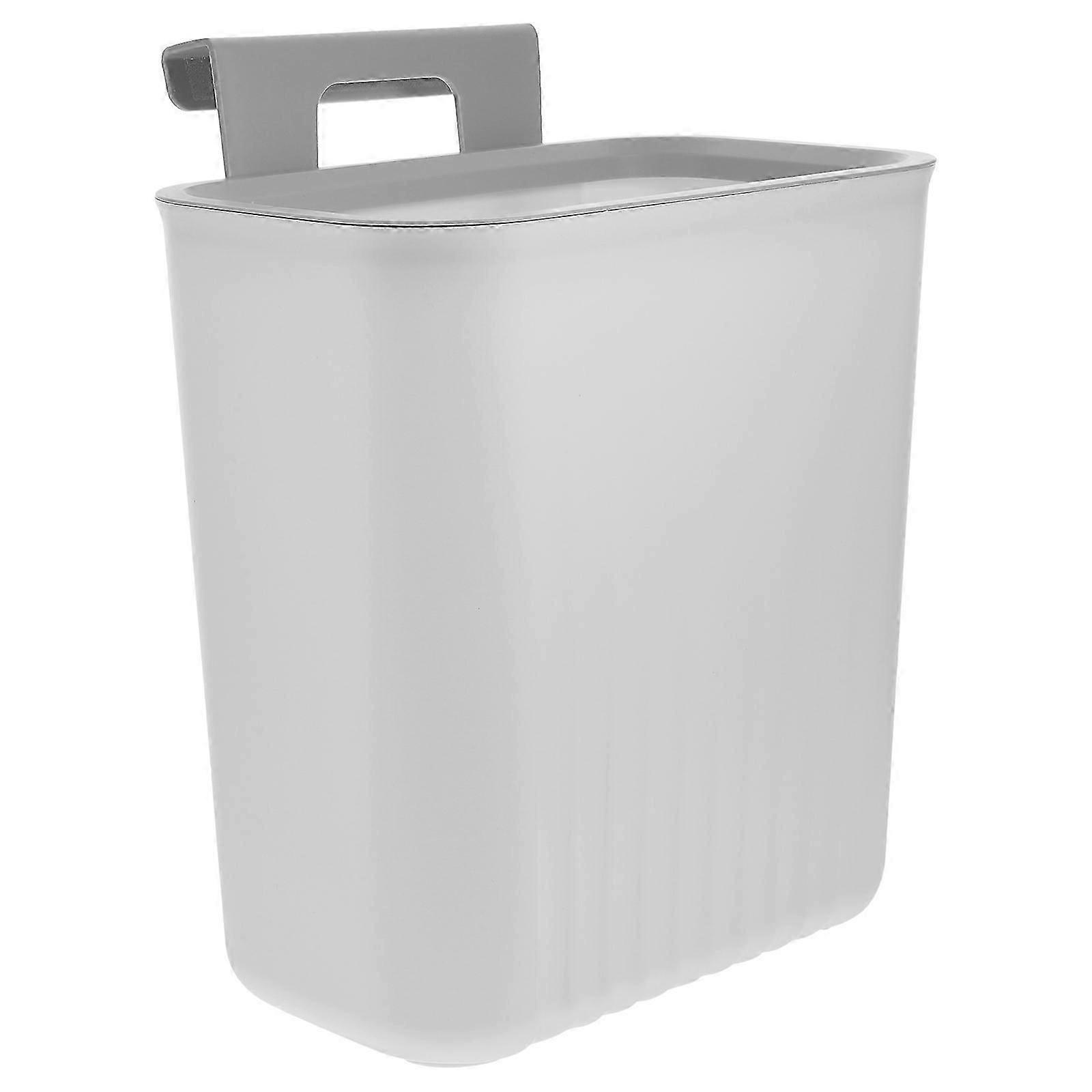 Plastic Garbage Can Kitchen Trash Can for Home Space Saving