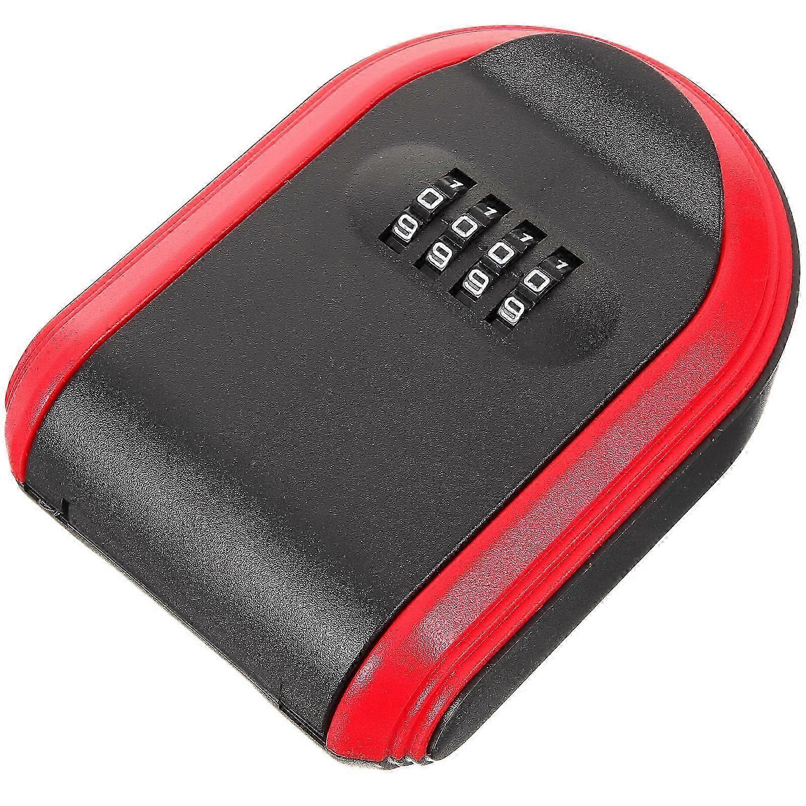 Security Lock Boxes for Keys with Password Lock 3Pcs Red ABS Plastic