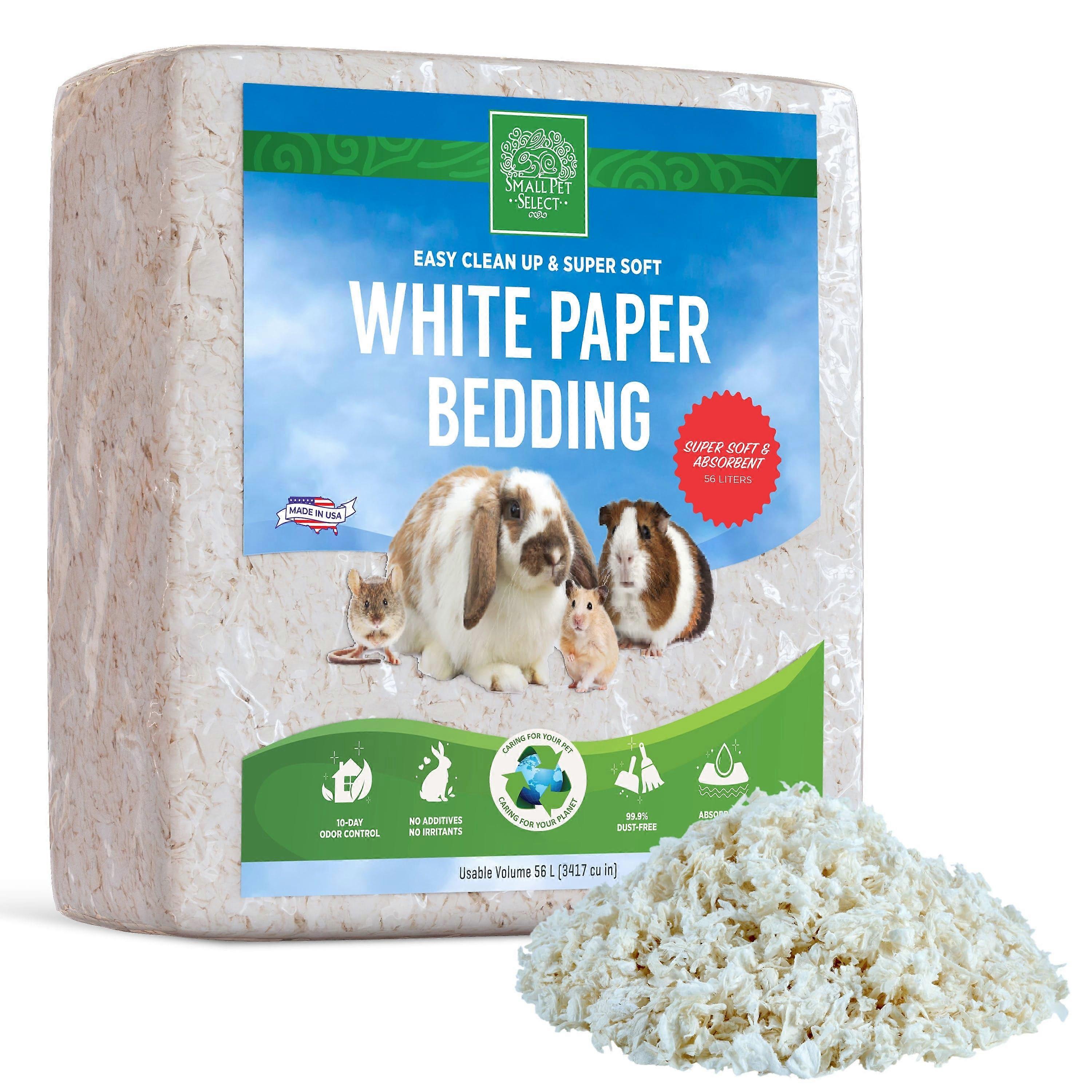 Unbleached white paper bedding