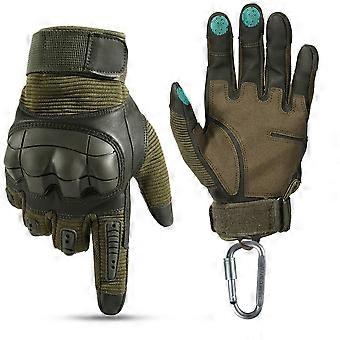 Militaire Tactische Touch Screen Handschoenen Pu Lederen Full Finger Handschoen Airsoft Paintball Fiets Jacht Wandelen Fietsen Mannen Wanten