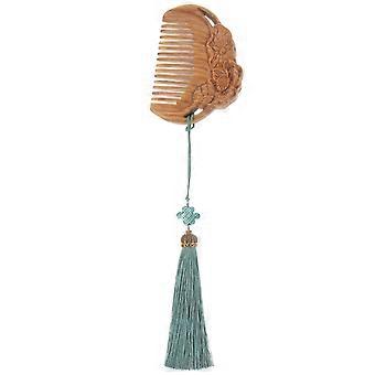 Natural Wooden Comb Carved Lotus Comb Sandal Hair Comb Hair Brush for Women
