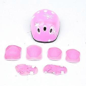 7pcs/set Children Kids Safety Helmet Knee Elbow Pad Cycling Skate Bike Protect