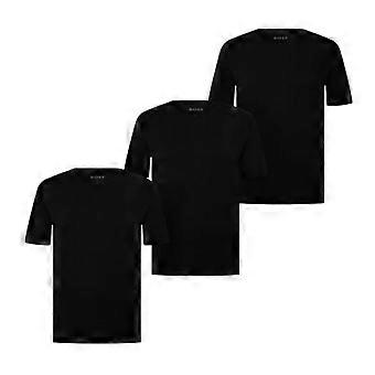 Camiseta de cuello redondo con logo bordado Boss para hombre (paquete de 3)