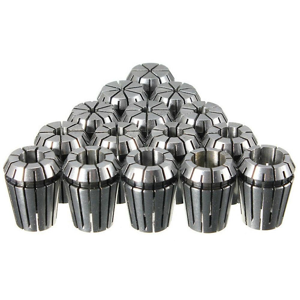 15Pcs 2-16mm Spring Collet Collet Chuck Set For Cnc Milling Lathe Tool