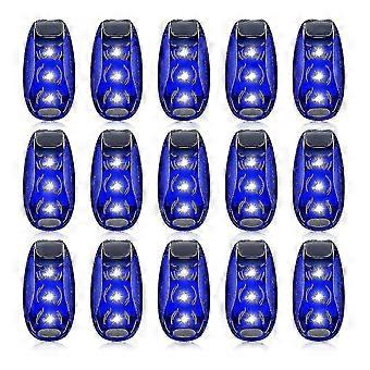 15 Pieces Led Safety Light, Compatible With Runners, Bike, Walking,blue -