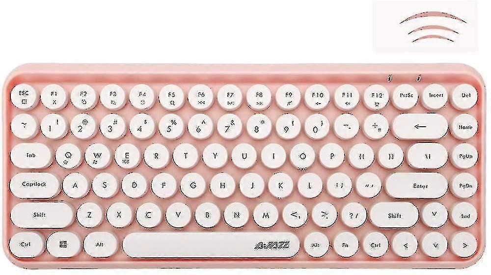 Wireless Bluetooth Keyboard, Mini Portable 84-key Typewriter Retro