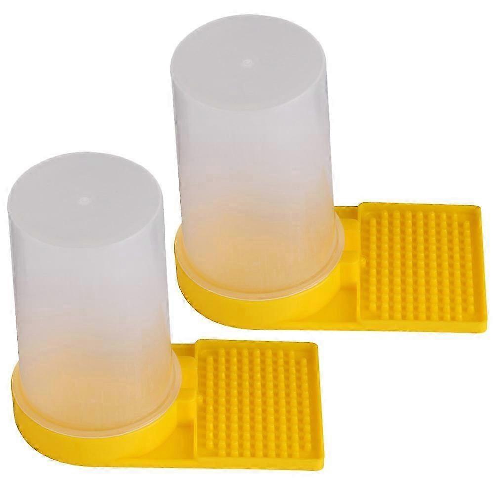 Bee Water Feeder Durable Plastic Feeder Tool for Beekeepers 2Pcs