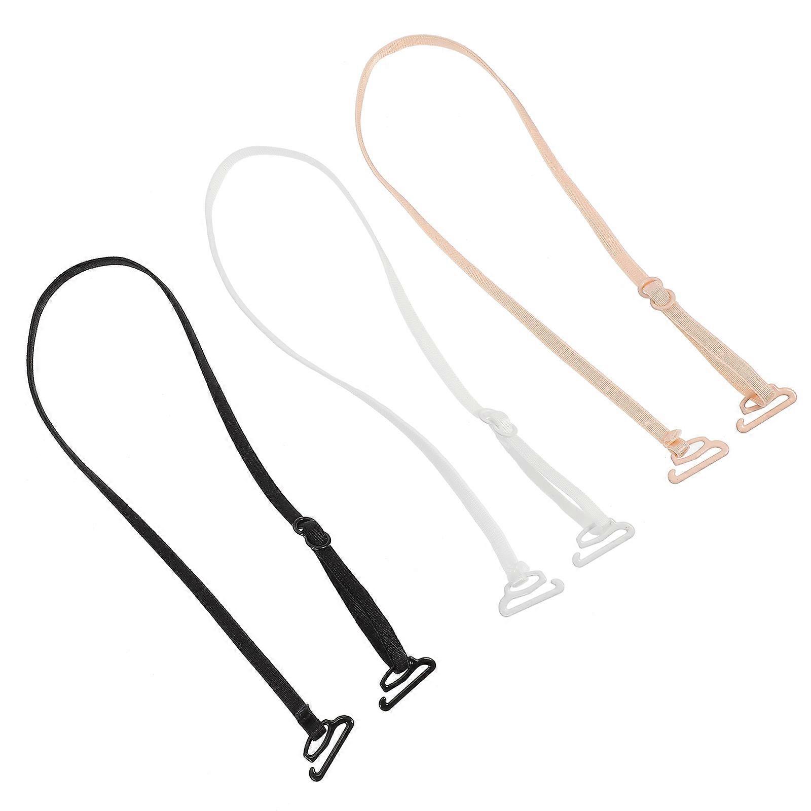 5 Pairs Bra Straps Replacement Elastic Adjustable Removable Shoulder Straps