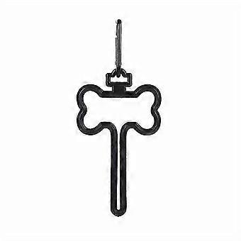 Bone Shaped Dog Poop Bag Holder, Hands-Free Waste Bag Clip for Leash
