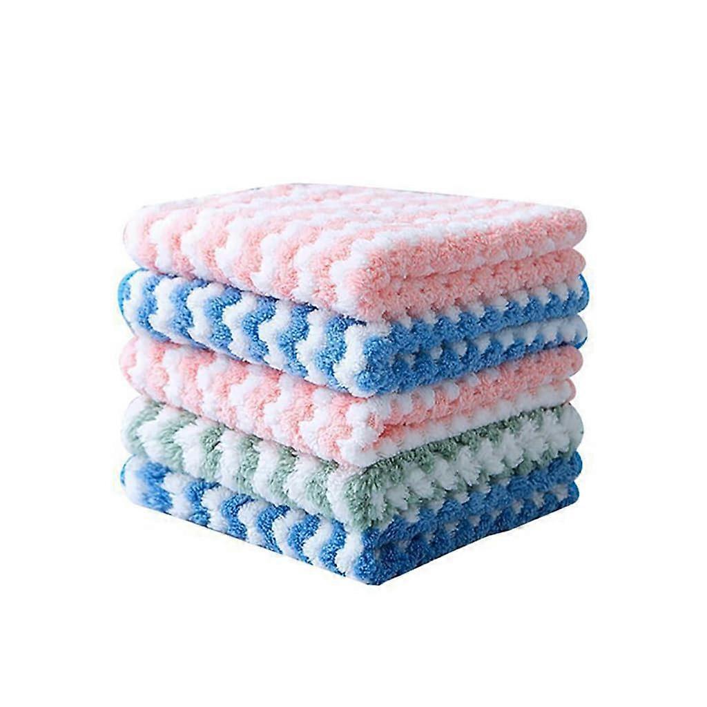 Microfiber Cleaning Cloths for Kitchen, Quick Absorption Dish Towels, MultiColor Reusable Pack