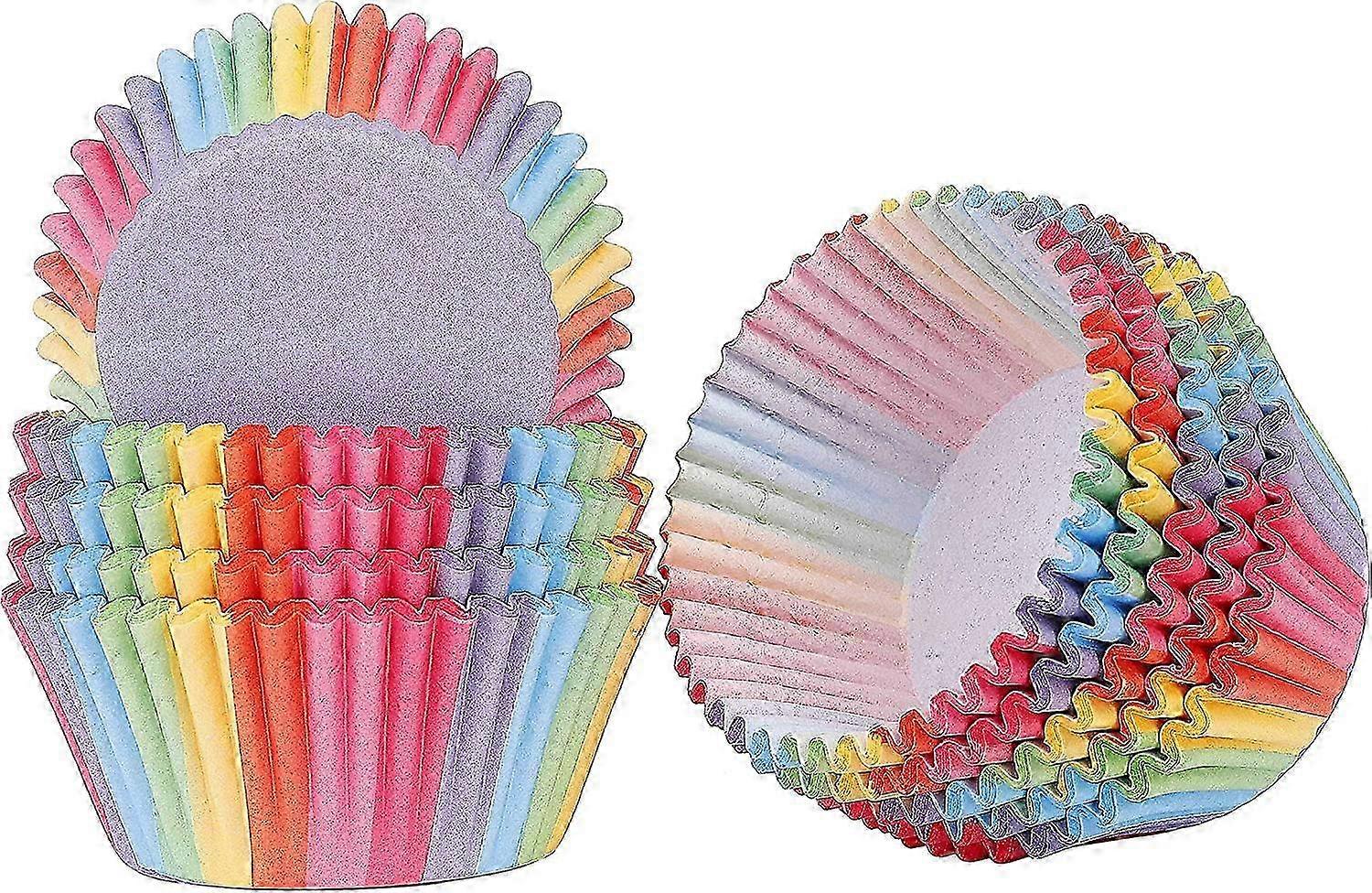 Cupcake Paper 200pcs Rainbow Cupcake Wrappers
