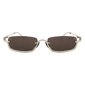 Gucci GG1278S 001 Semi Rimless Gold Unisex Rectangle Sunglasses UV3 Original