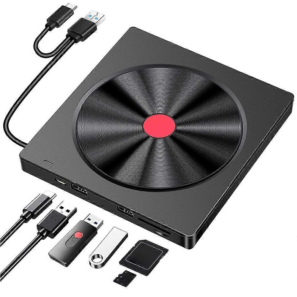 CD Burner External Optical Drive for Laptops