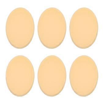 6pcs Makeup Sponges Oval Facial Sponge Dual Use Foundation Makeup Sponges