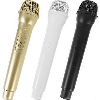 Plastic Fake Microphone Props Toy Microphone for Decoration 3Pcs