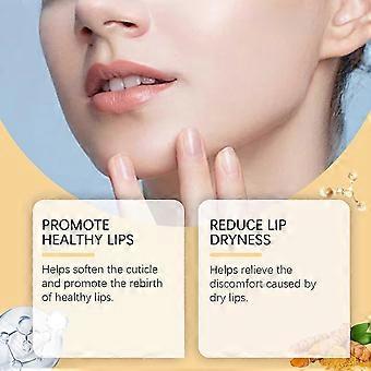 Natural Turmeric Lemon Lip Scrub for Dark Lips, Lemon and Turmeric Lip Scrub for Dark Lips, Lemon and Turmeric Lip Balm for Dry Lips Hydrates & Fade L