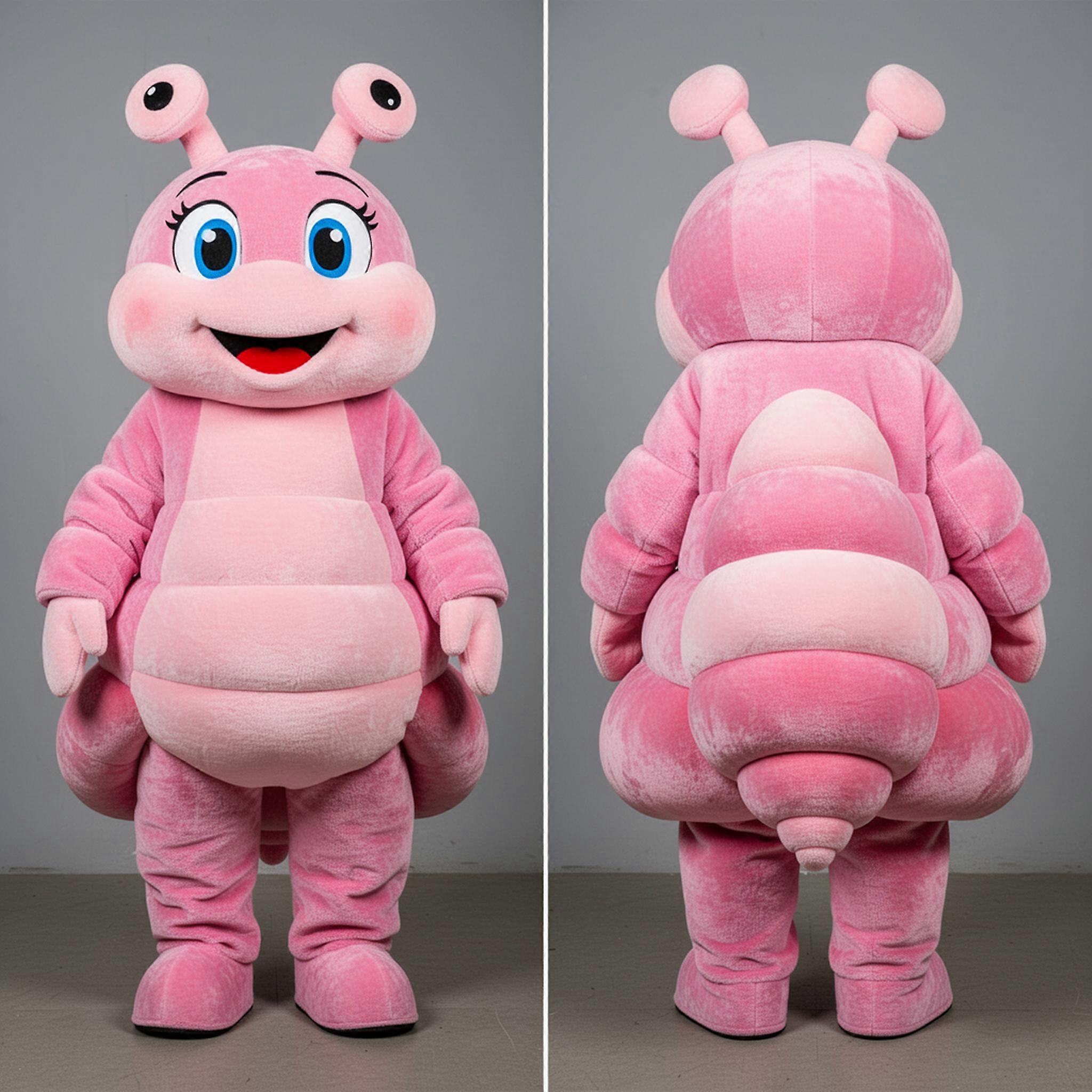 MASTICOT Pink Velvety Hermit Crab Mascot