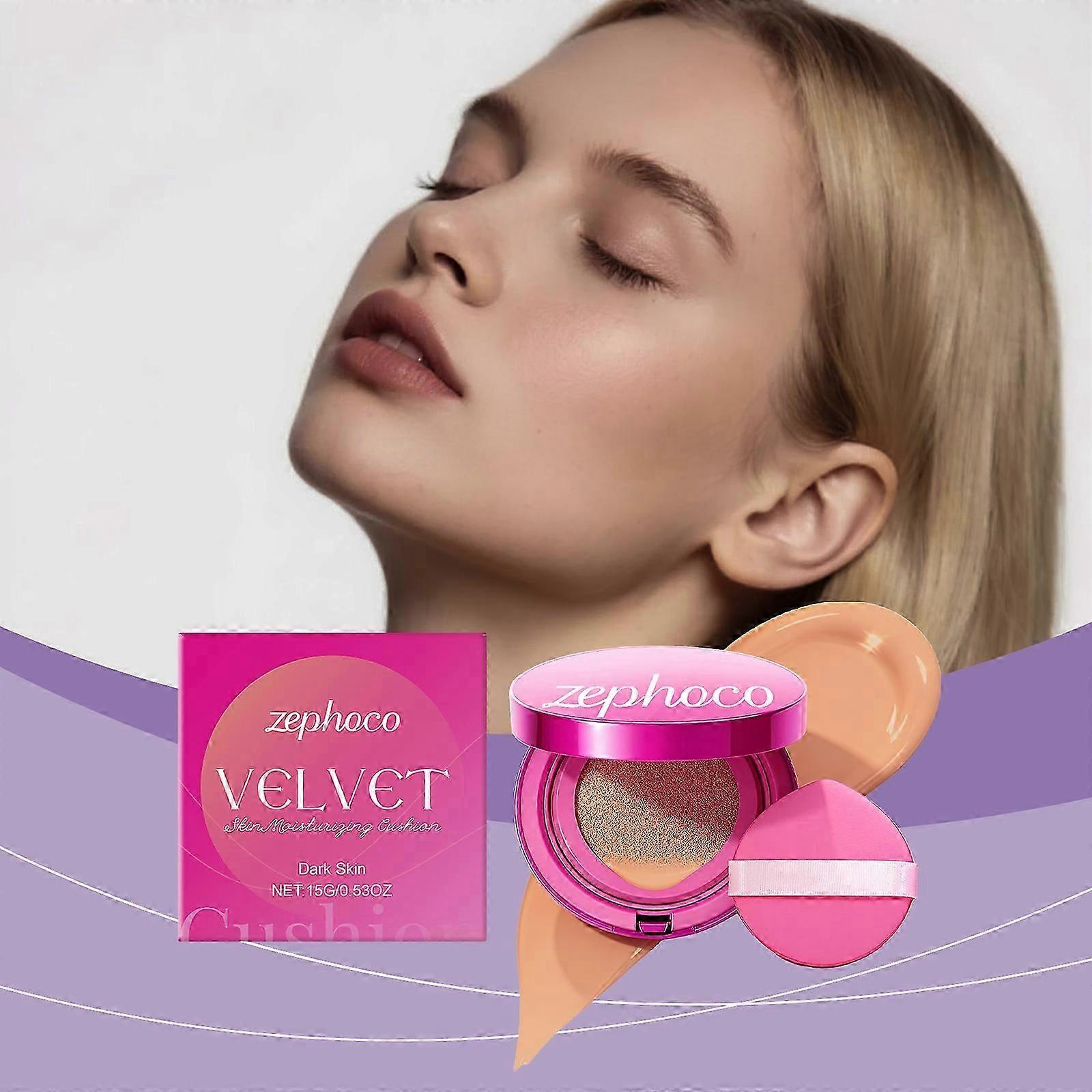 2pcsDeep skin tone velvet moisturi