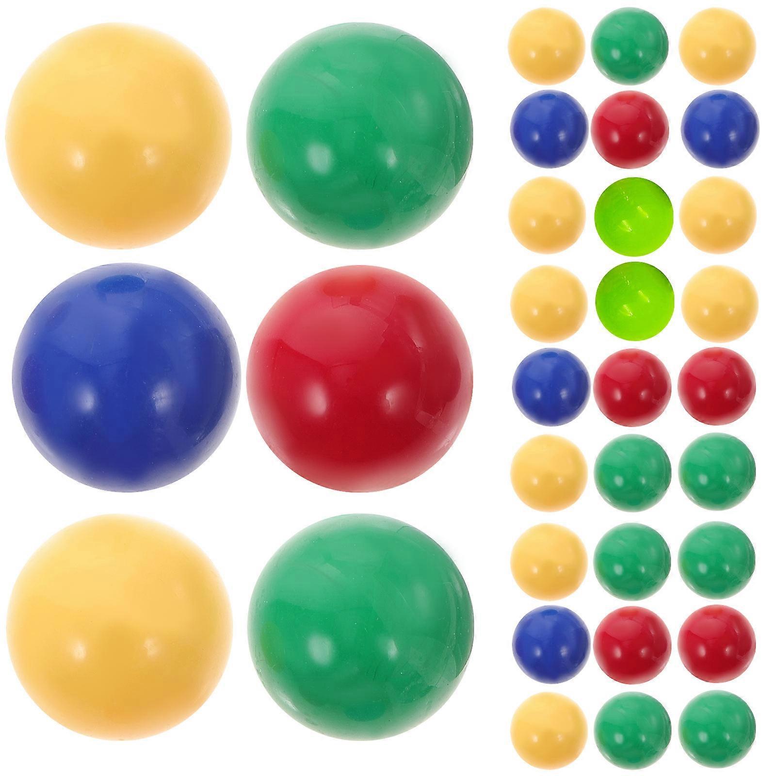 Mathematics Teaching Balls Plastic Marbles Game Replacement 48Pcs Set