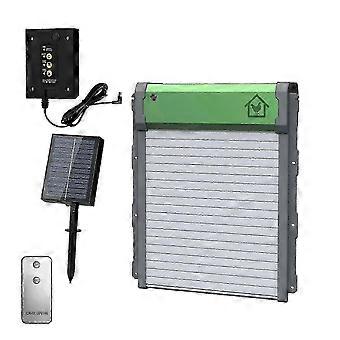 Automatic Chicken Coop Door with Solar Powered & Timer & Light Sensor &Manual Remote Control 4 ModesSmart Anti-Pinch Chicken coop Door, Dura -New List