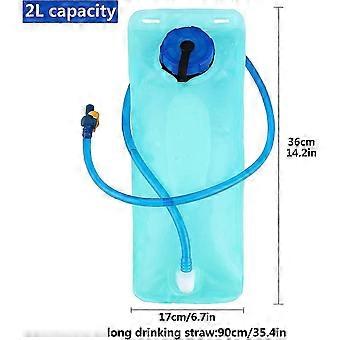Wassersack, Trinkblasenbeutel, 2L Trinkblase Wassertank mit Wasser Rucksack Groß