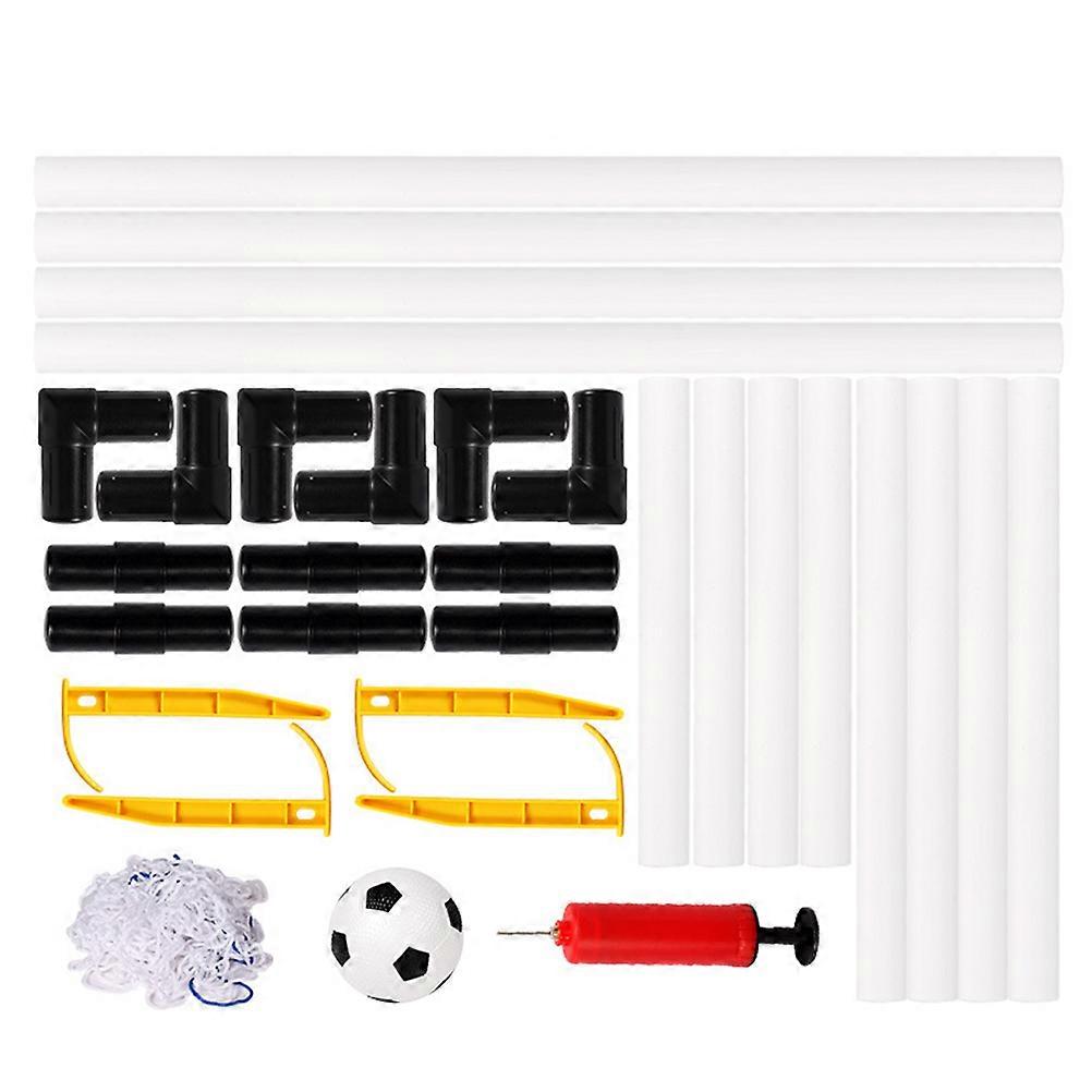 Filet de but de football extérieur à monter soi-même pour l'entraînement des enfants, avec gonfleur (1 pièce)
