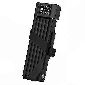 Anti-Saw 3-Digit Combination Bike Folding Lock with Protective Shell and Compact Mount