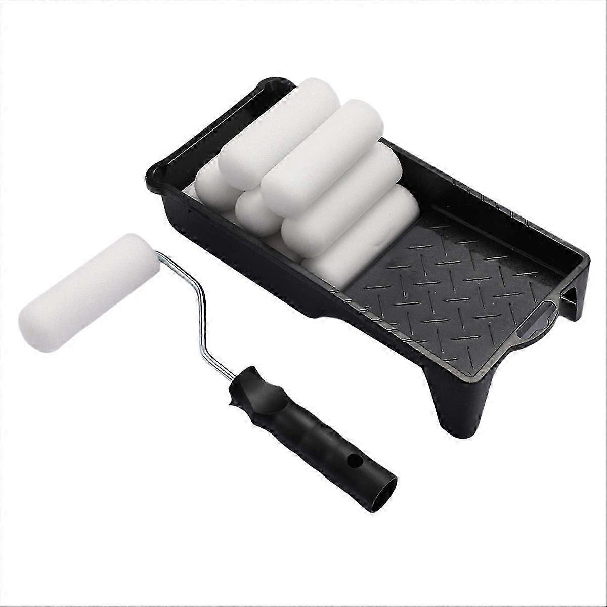4inch Foam Paint Roller, Roller Frame with Mini Paint Roller Cover