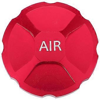 MTB Bicycle Fork Cover Cap Aluminum Alloy Air Fork Nozzle Cover Shock Absorption Front Fork Gas Caps Cover,Red_fgz