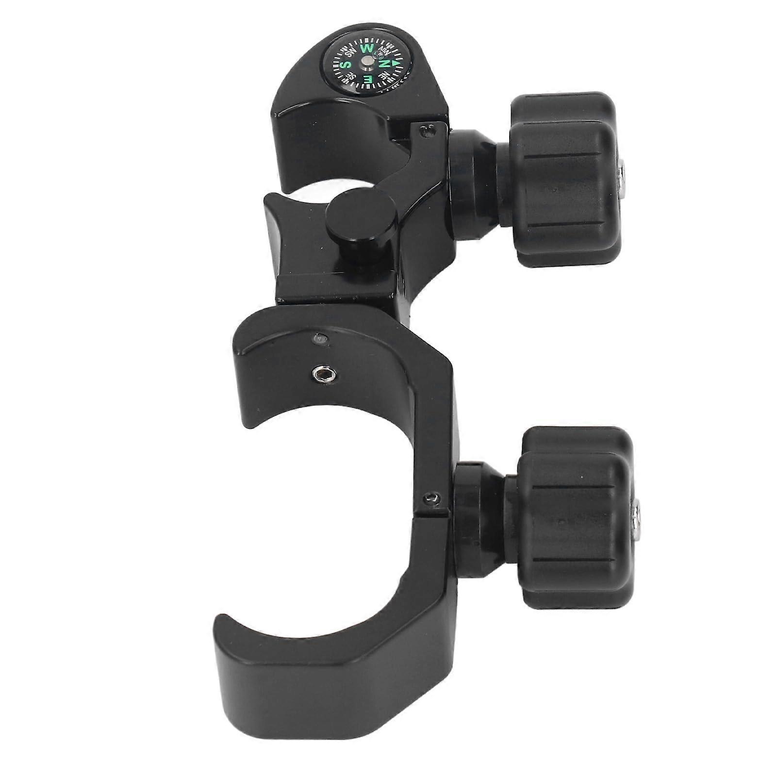 Data Collector Bracket Mount Set, Adjustable Aluminum Range Pole Holder for Surveying