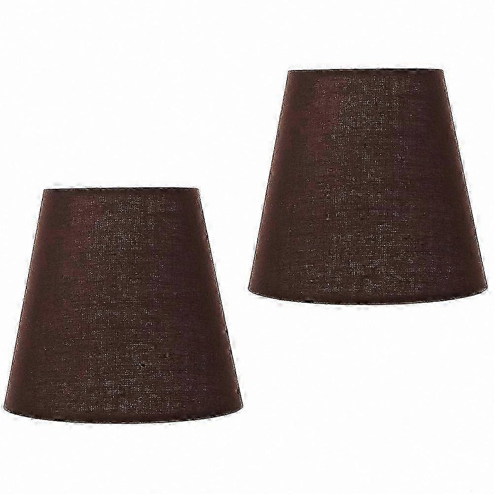 Clip-On Rustic Lampshade Pair