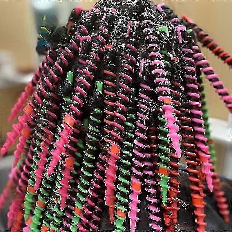 Cold perm curling tools - 22pcs plastic spiral hair rollers