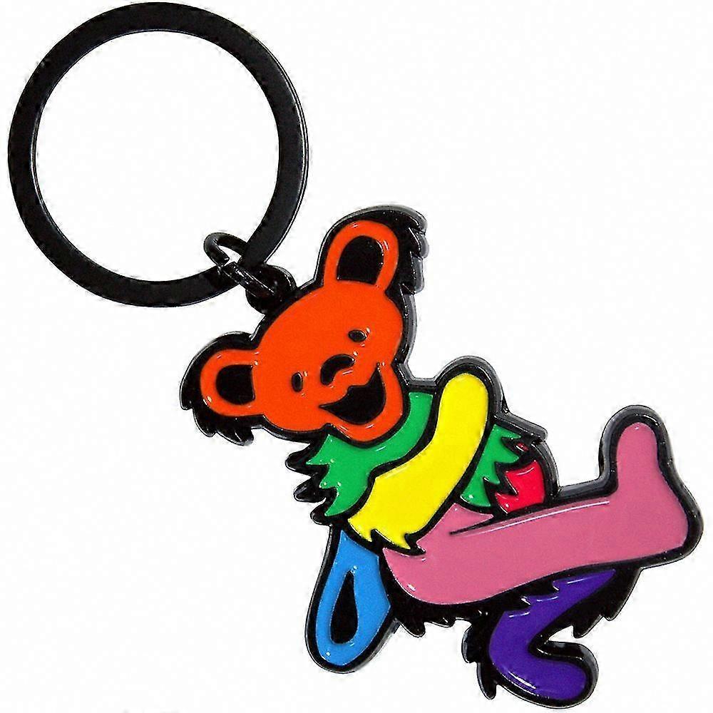 Pink Dancing Bear Body Keyring Keychain