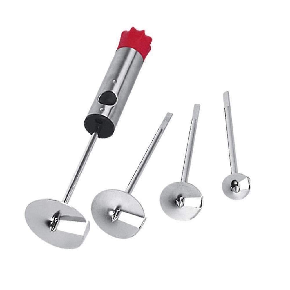4pcs Replaceable Head Vegetable Spiral Cutter Vege Drill Spiralizer Digging Device Corer For Stuffed Vegetables