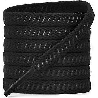 Anti-slip silicone shoelaces: 7mm durable anti-slip shoelaces for soccer cleats/sports shoes | 1 pair, anti-slip, replacement soccer shoelaces