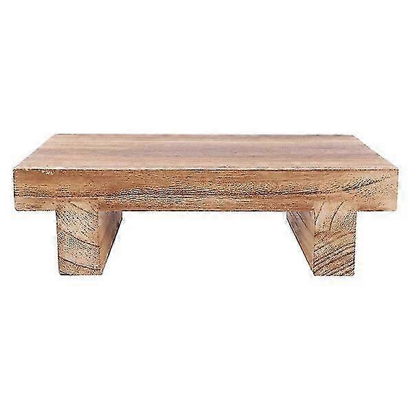 Solid wood stool high density 25x7cm home multi-functional wooden stool