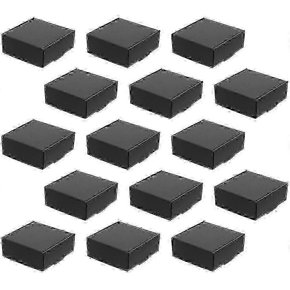 Paper Packing Boxes Black Mailing Boxes for Storage Use 15Pcs,C