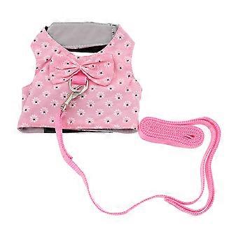 Rabbit Vest Harness with Leash for Pet Bunny Outdoor Walking Set