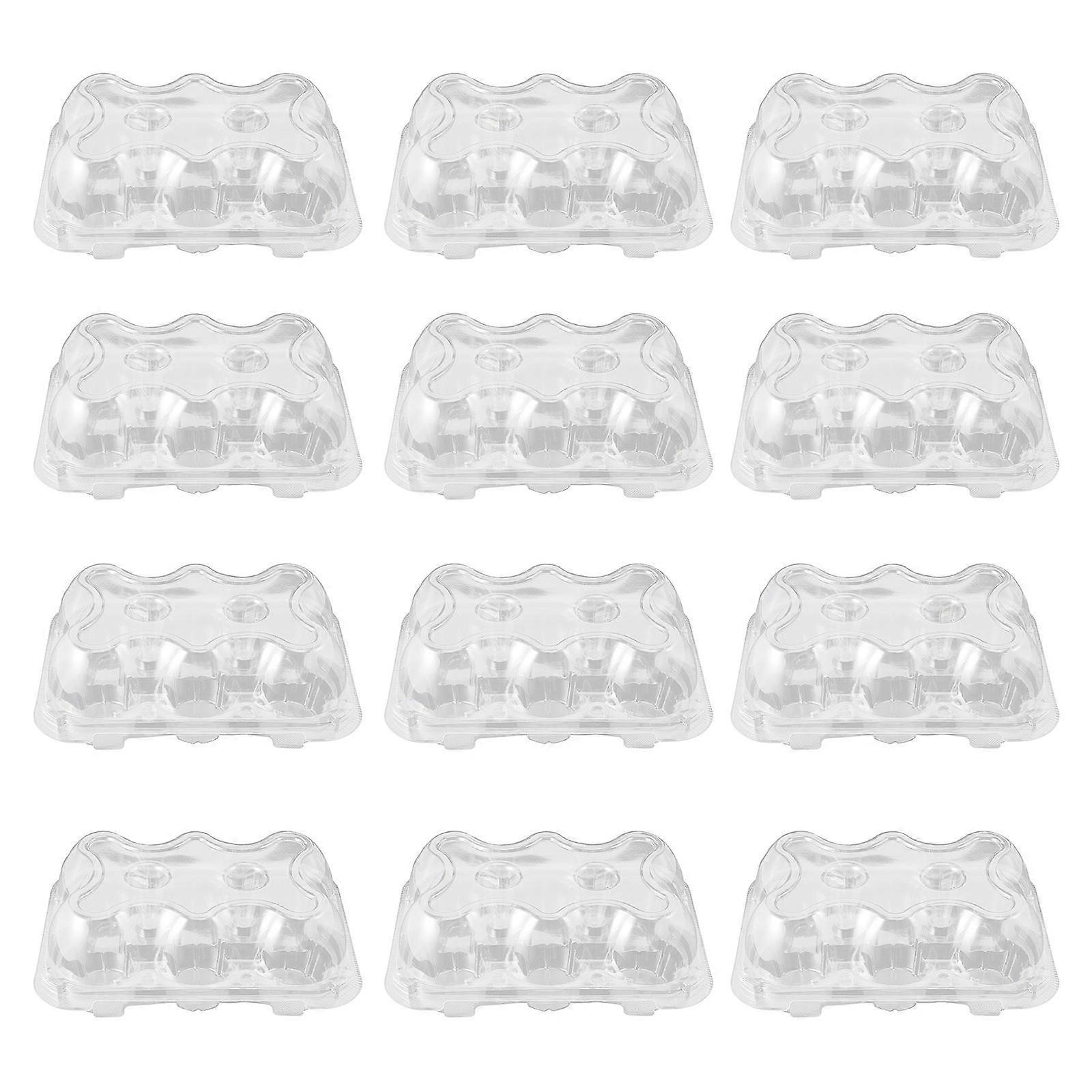 Cake Box Transparent Cupcake Wrapping Box compatible with Storage 15Pcs Pack