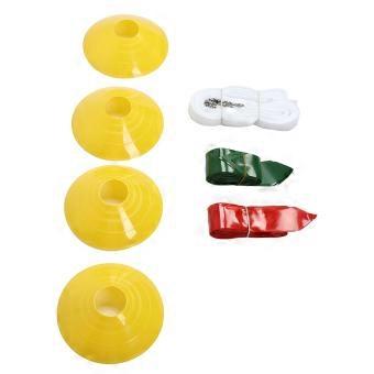 Flag Football Set 10 Jugadores Cinturones de Fútbol Kit de Banderas 10 Cinturones 30 Banderas 4 Conos para Jugar