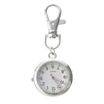 1pc Fashion Quartz Pocket Watch Simple Metal Decorative Nurse Pocket Watch
