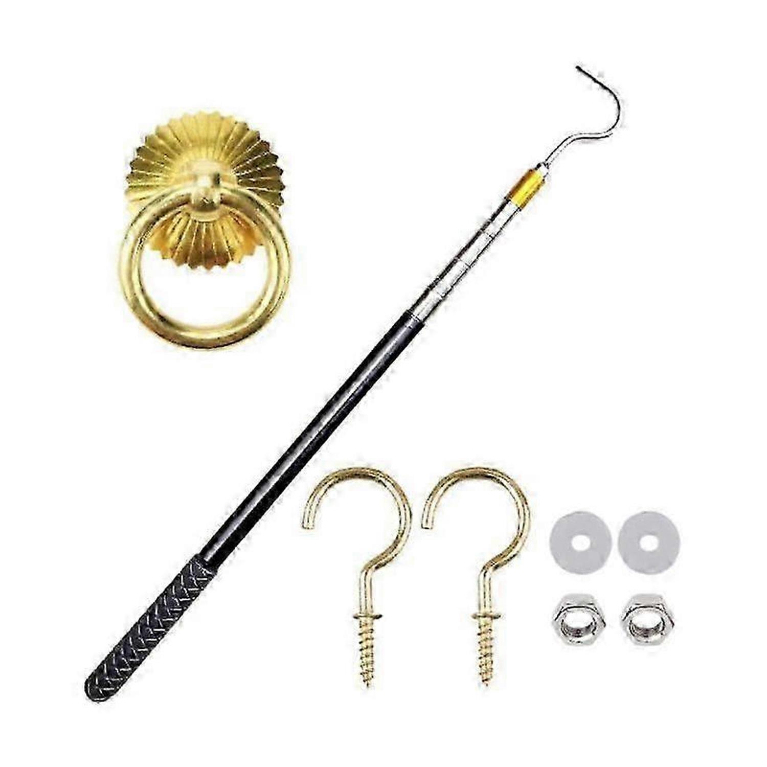 Attic Ladder Pull Down System Hardware Kit Storage Hook Attic Pull Down Hook