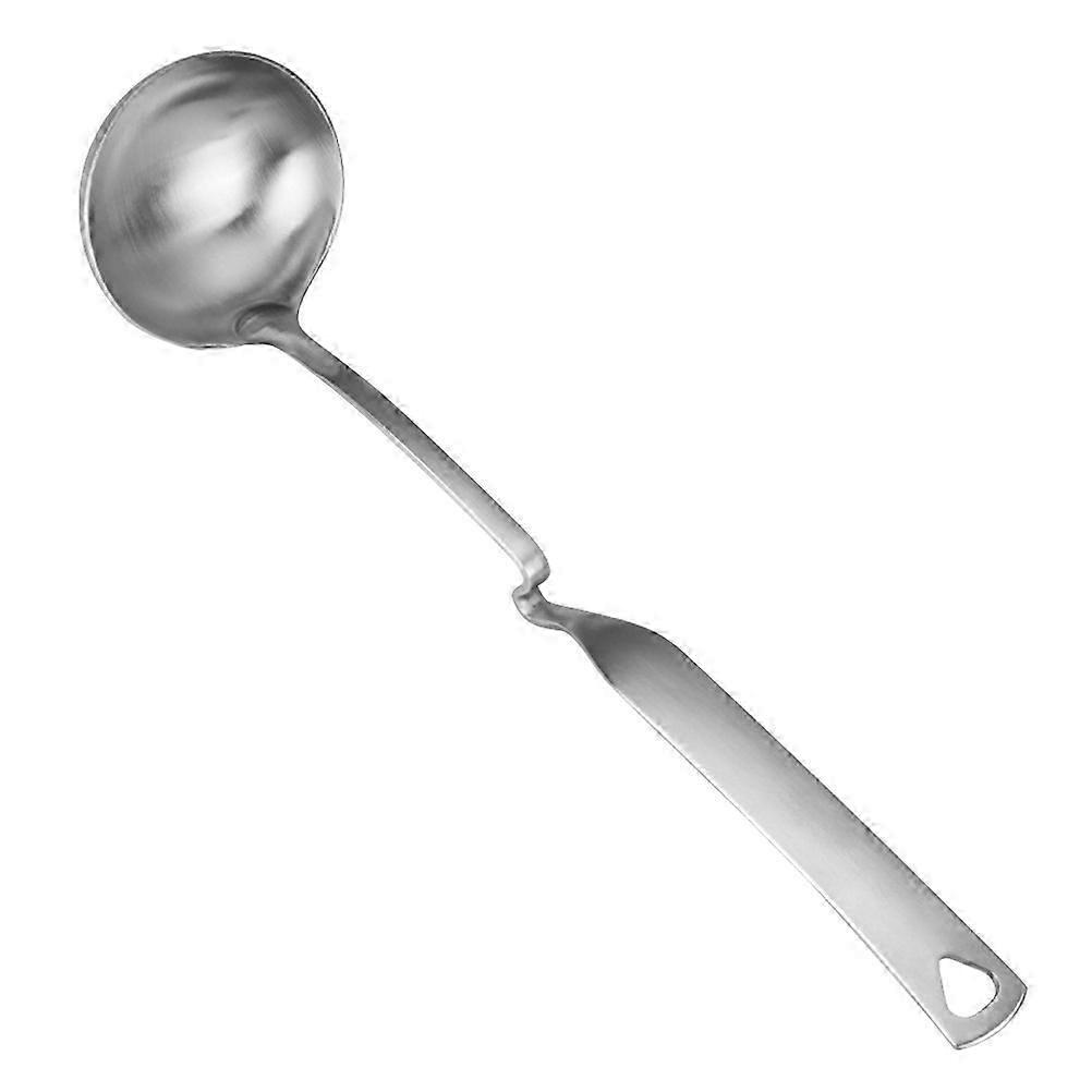 Bent-Handle Stainless Hot Pot Spoon