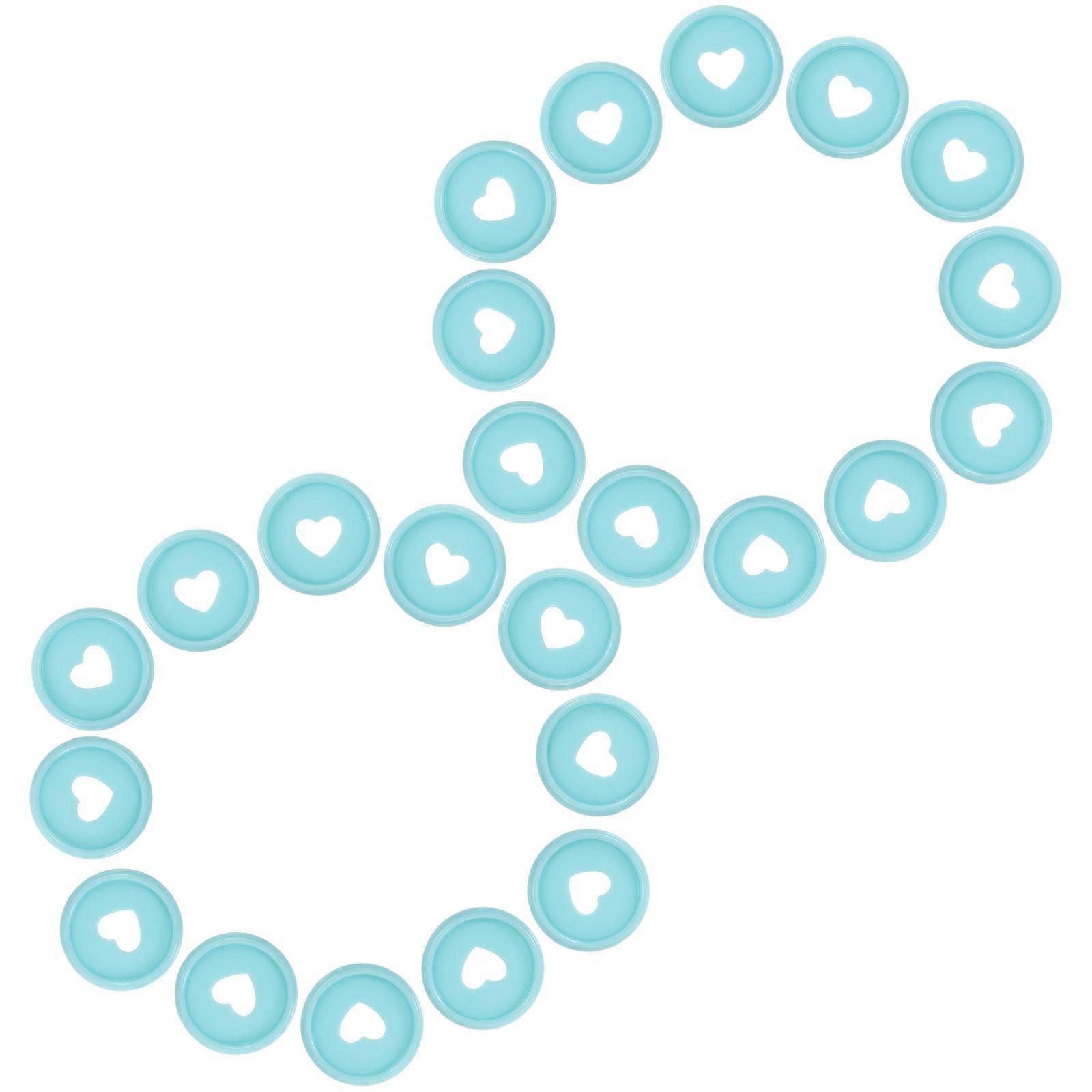 Sky- Heart Binder Discs for Loose-Leaf Binding 50Pcs