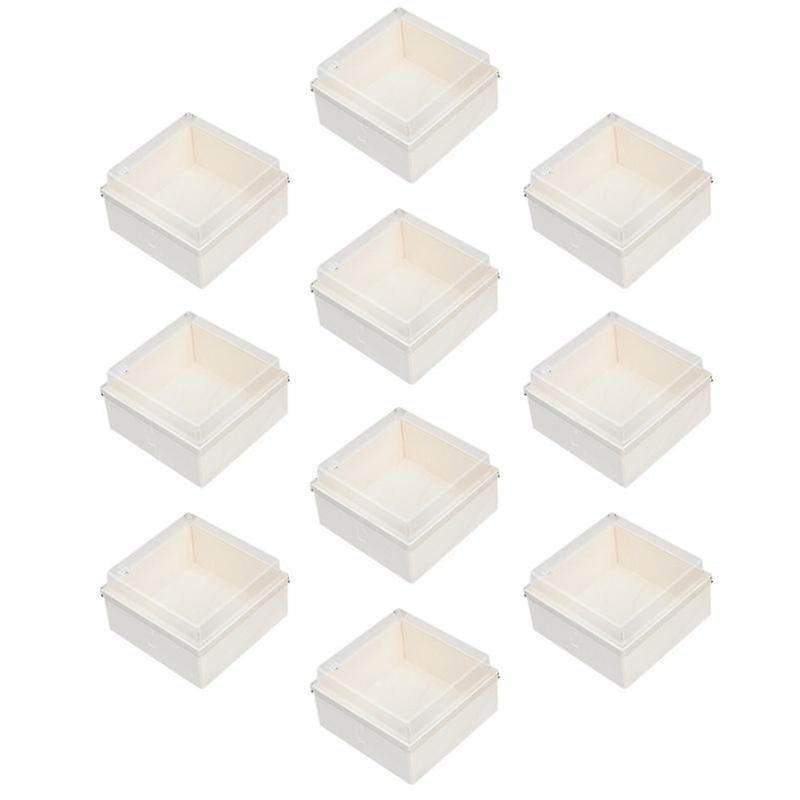10pcs Cake Packaging Boxes Disposable Food Packing Boxes With Transparent Cover