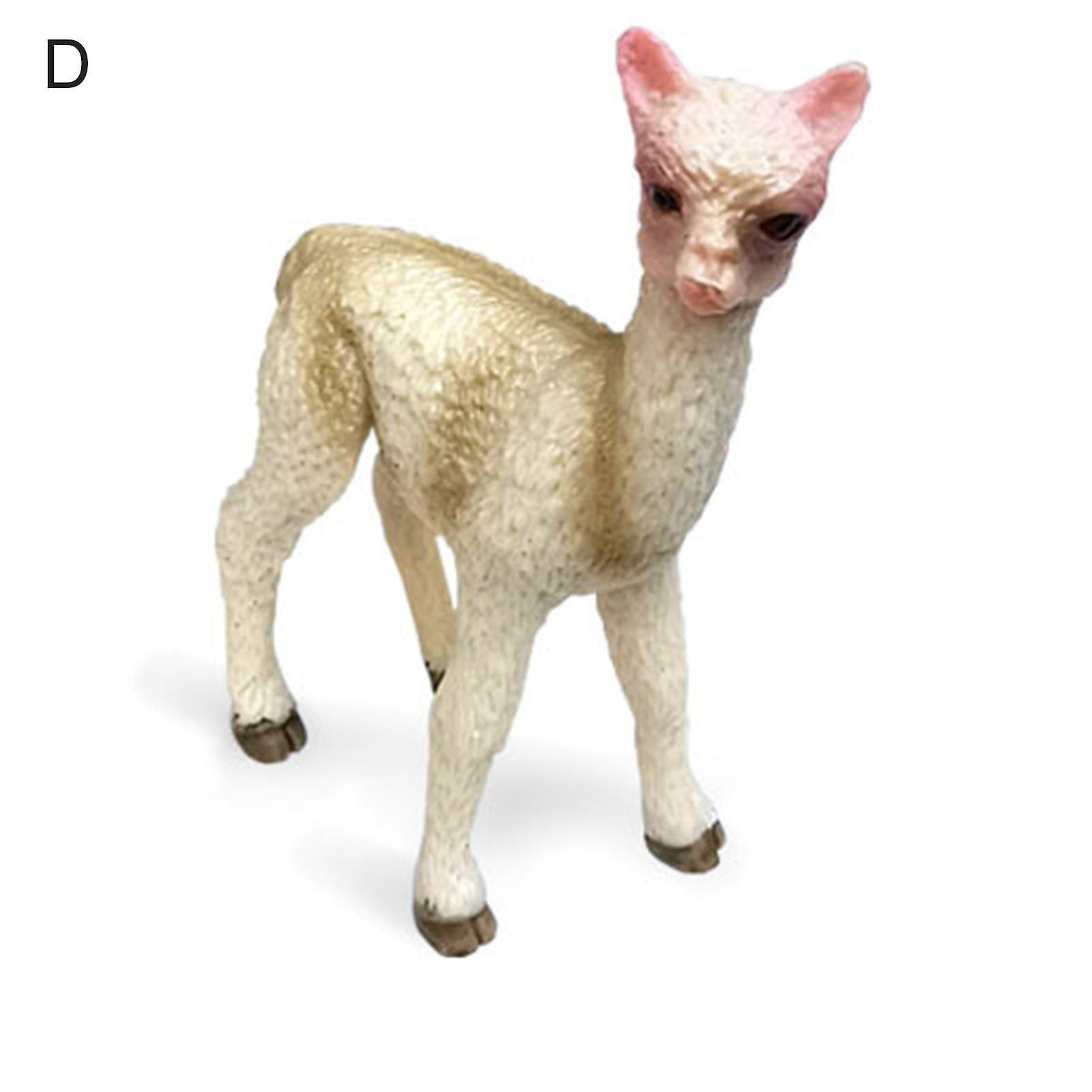 動物のおもちゃクリエイティブデザイン高シミュレート絶妙な職人技動物アルパカフィギュアモデルギフト