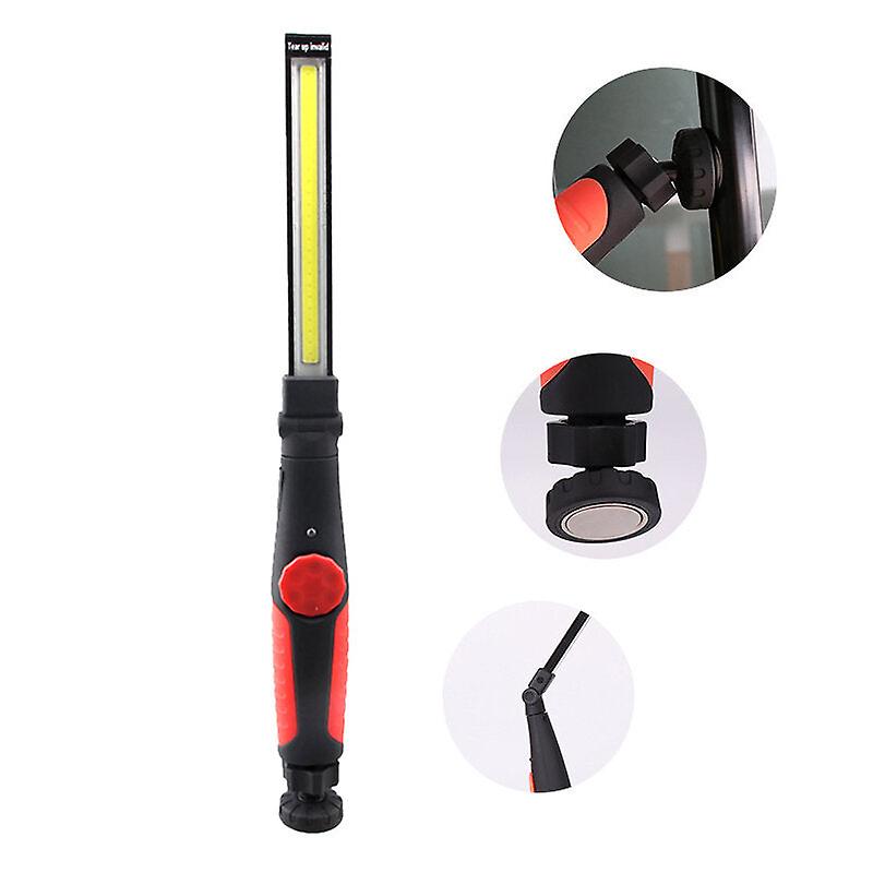 410 Lumens Multifunction Cob Led Flashlight Folding Magnetic Attraction Usb Rechargeable Working Light