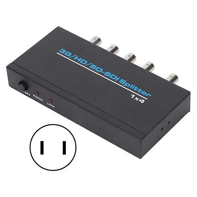 S114 Sdi 1 Input 4 Output Splitter Digital Sdi Dispenser Supports‑sdi Hd‑sdi 3g‑sdi Up To 1320 Feet Ac 100‑240v