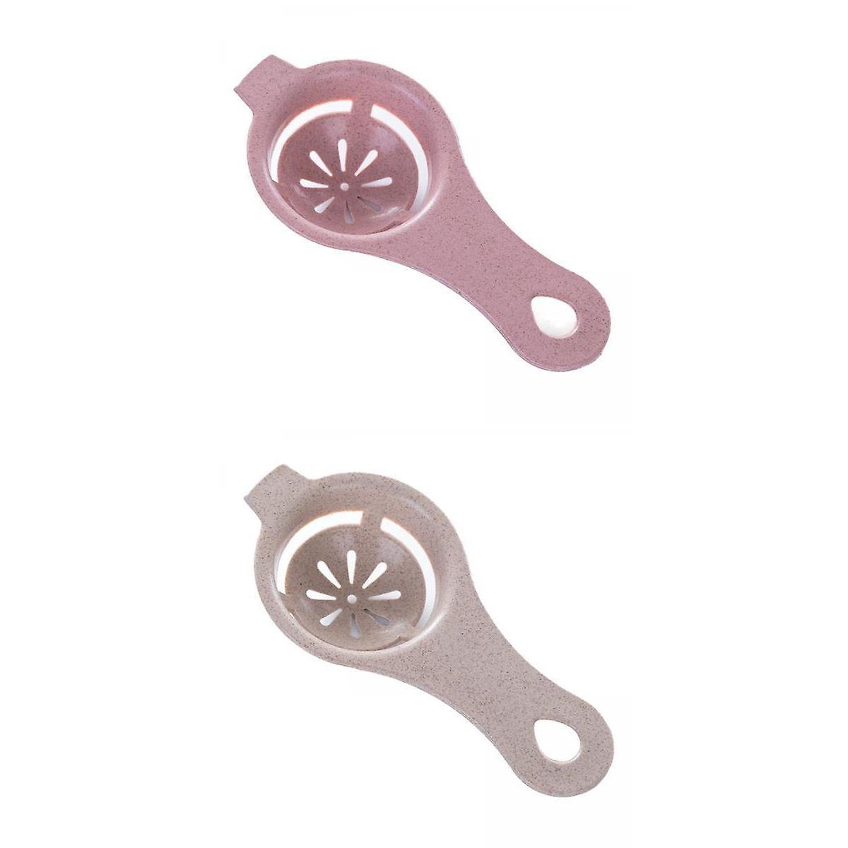 2 PCS Wheat Straw Egg Yolk Separator Divider Cooking Tool Kitchen Gadget