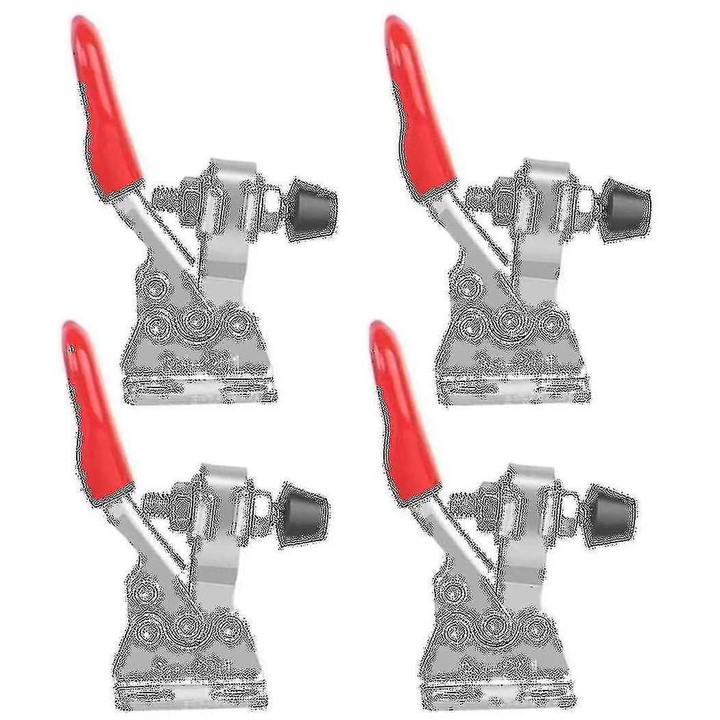 4pcs Quick Release Toggle Clamp -201 Antislip Horizontal 59lbs Holding Capacity For Machine Operati